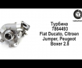 фото Картридж турбины Fiat Ducato, Citroen Jumper 2.8